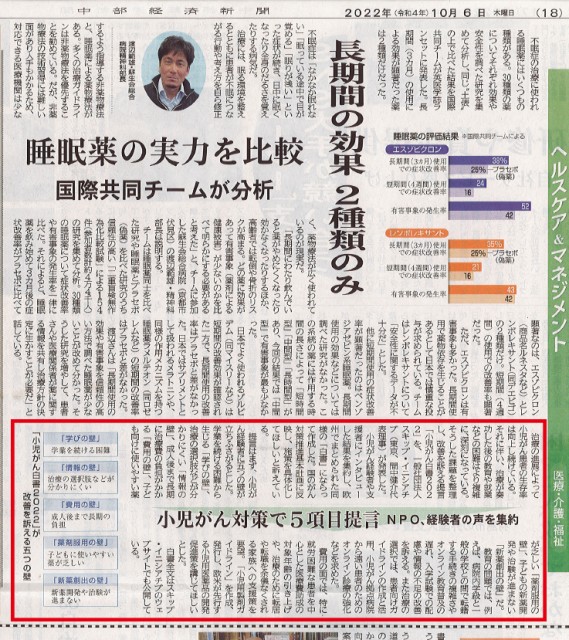 10月6日中部経済新聞